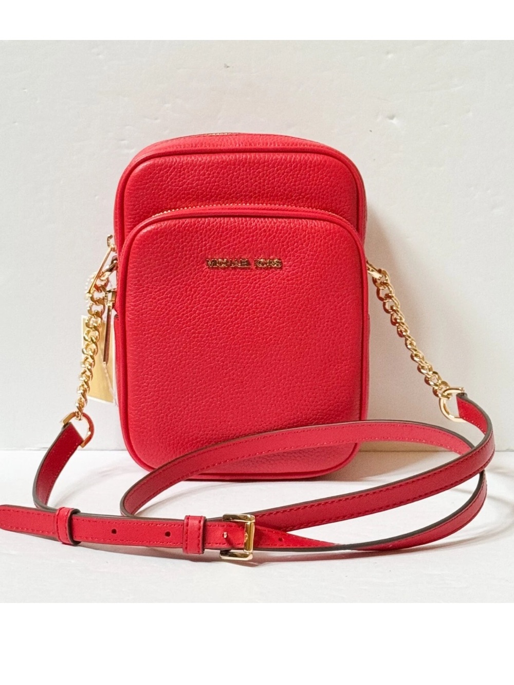 NWT Michael Kors jet set camera travel crossbody  bag